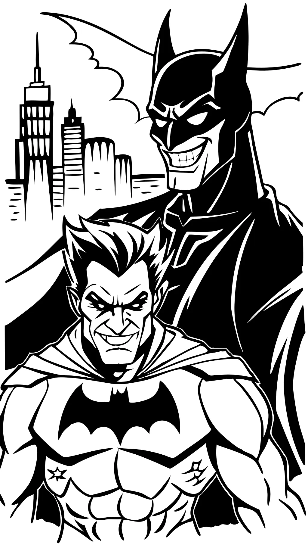 batman joker coloring pages